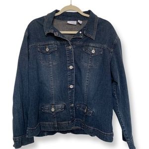 Chico’s Platinum Jean Jacket Size 3